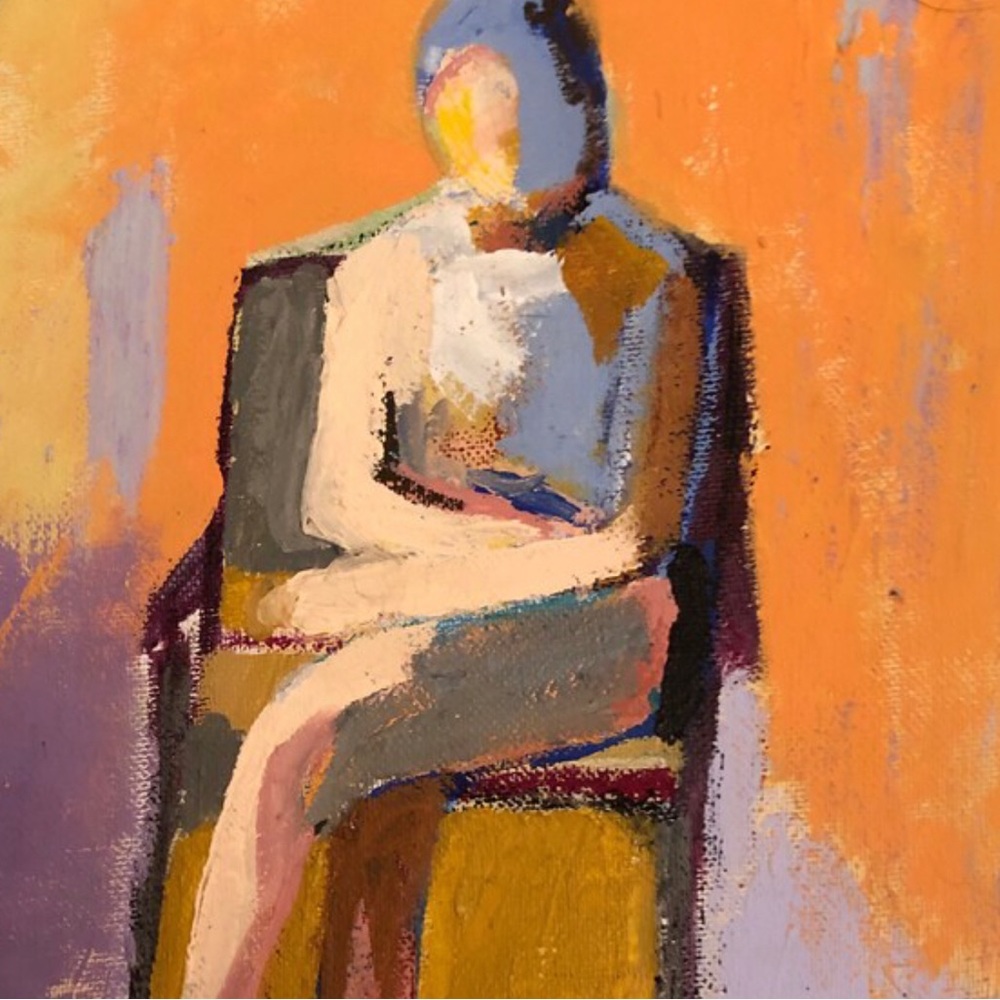 MORNING FIGURE 8x10 Giclee Art Print Abstract Figurative Woman Portrait Painting